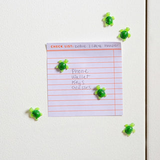 KIKKERLAND ( キッカーランド ) Baby Turtle Magnets ベイビータートルマグネット KMG97 ウミガメ マグネット 磁石 6個セット 冷蔵庫 ホワイトボード オフィス インテリア雑貨 おしゃれ ギフト プレゼント
