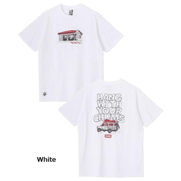 CHUMS ( チャムス ) ドライブインTシャツ | 半袖 | Tシャツ | 半袖Tシャツ | 夏 | アパレル | コットン100％ | プリントTシャツ | ウェア | CH01-2744 | お出かけ | オシャレ | アウトドア | キャンプ | レジャー | ちゃむす