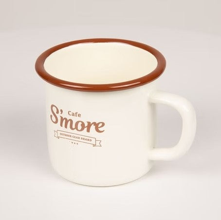 S`more ( スモア ) café s'more mug | マグカップ | マグ | コップ | ホーロー | レトロ | 可愛い | アウトドア | キャンプ | プレゼント | シンプル | ロゴ | 耐久性 | 熱伝導 | すもあ