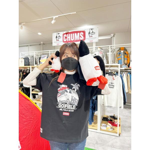 CHUMS × FIELD SEVEN 5th Anniversary Tシャツ | ホワイト | ブラック | 白色 | 黒色 | 半袖 | 半袖シャツ | コラボ | チャムス | ちゃむす | フィールドセブン | 夏服 | アパレル | 吸水 | 通気性 | 綿100% | 快適