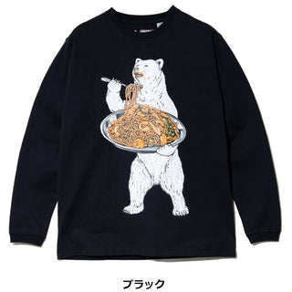 go slow caravan ( ゴースローキャラバン ) 超ヘビーUSA/C ナポリタンクマ ロングスリーブ TEE MENS | WOMENS | Tシャツ | ウェア | トップス | 長袖 | 長袖Tシャツ | クマ | ナポリタン | カジュアル | ごーすろーきゃらばん