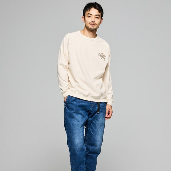 KRIFF MAYER ( クリフメイヤー ) もちのび刺繍ラグランロンT | MENS | 2515601 | メンズ | 長袖 | ウェア | トップス | 長袖Tシャツ | ロンT | 起毛 | ふわふわ | 伸縮性 | 刺繍 | カジュアル | 保温 | 秋服 | 冬服 | くりふめいやー