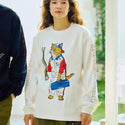 go slow caravan ( ゴースローキャラバン ) 【 NISSAN×go slow caravan 】 超ヘビーUSA/CRALLYメカニック猫ロングスリーブTEE | MENS | メンズ | トップス | ウェア | ロンT | 長袖 | Tシャツ | 綿100％ | 351951 | ごーすろーきゃらばん
