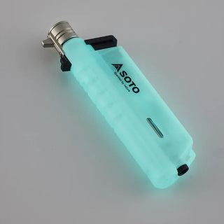 SOTO ( ソト ) スライドガストーチ ルミナスブルー | 数量限定 | ガストーチ | アウトドア | キャンプ | 蓄光 | 光る | アウトドア | キャンプ | 蒼い蓄光 | 伸びる | 使いやすい | 充てん式 | 強火力 | ST-487LUBL | そと