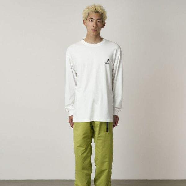 GRAMICCI ( グラミチ ) ワンポイントロゴロングスリーブTシャツ | 長袖 | ウェア | トップス | 長袖Tシャツ | シンプル | G5FU-T100 | カジュアル | ホワイト | ブラック | ぐらみち | ユニセックス | Tシャツ