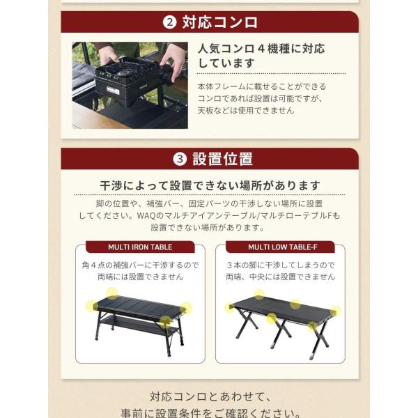 WAQ ( ワック ) MULTI BURNER BASE | マルチバーナーベース | IGT規格対応 | カセットコンロ用バーナーベース | フラット | 調理台 | アウトドア | キャンプ | バーナーテーブル | テーブルカスタム |