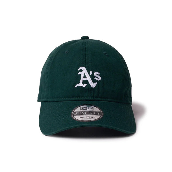 NEW ERA ( ニューエラ ) 9TWENTY MLB Chain Stitch チェーンステッチ オークランド・アスレチックス ダークグリーン | 帽子 | キャップ | 緑 | サイズ調整 | クロスストラップ | ユニセックス | 日よけ | オシャレ | 14668015 | にゅーえら