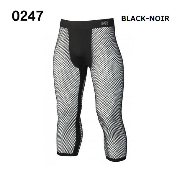 【 SALE 】 MILLET ( ミレー ) トレッキング タイツ メンズ ドライナミックメッシュ3/4 タイツ | MIV01357 | 0247 | 2601 | 登山 | キャンプ | レジャー | アウトドア | スポーツ | アンダーウェア | ドライ | みれー