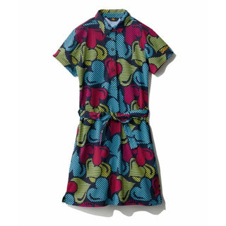 【 SALE 】 LOUDMOUTH ( ラウドマウス ) レディース プレミアムカノコ 柄ワンピース ライトニングハーツ | ゴルフ | ゴルフウェア | 可愛い | ワンピース | 吸汗速乾 | UV | 接触冷感 | 764653 | らうどまうす