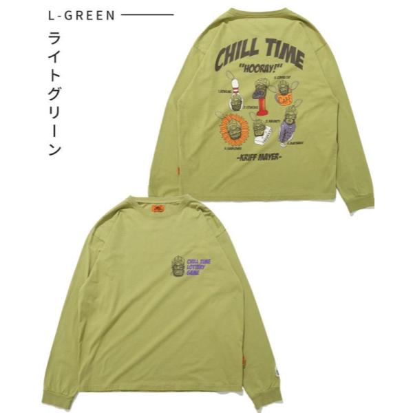 KRIFF MAYER ( クリフメイヤー ) チルタイムロンT ( キーホルダー ) MENS | メンズ | 2517808 | トップス | 長袖 | ウェア | 長袖シャツ | Tシャツ | ユニセックス | バックプリント | くりふめいやー | お出かけ | アウトドア | キャンプ | レジャー