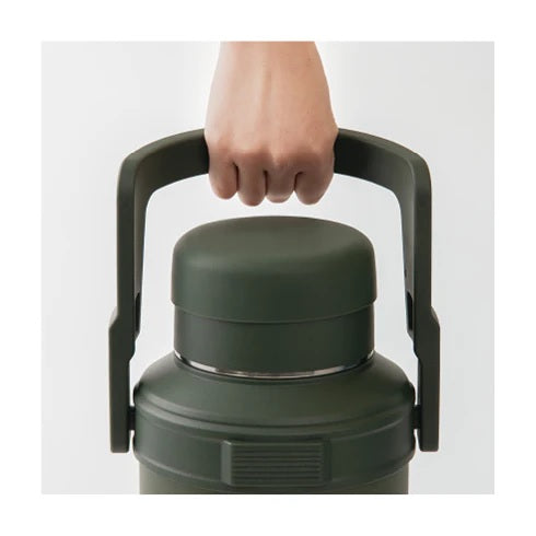 Peacock ( ピーコック ) コンテナボトル 3.0L ( DXA-300 ) 水筒 | 大きめ | 通勤 | 通学 | スポーツ | 部活 | 持ち運び | キャンプ | 内コップ付 | 注ぎやすい | ハンドル付き | 保温 | 保冷 | アウトドア | キャンプ