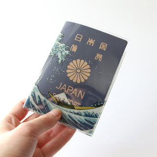 DETAIL ( ディテール ) Aofuji | アオフジ | 日本画のパスポートカバー | 5年用のパスポート | パスポートカバー | 日本画 | ポケット | 収納 | 便利 | 3099 | でぃてーる