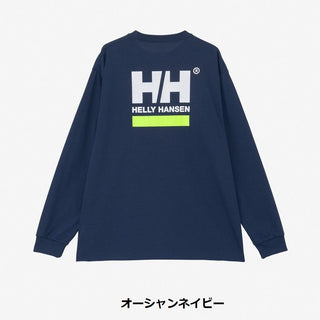 HELLY HANSEN ( ヘリーハンセン ) ロングスリーブ スクエアロゴティー | ユニセックス | ユニセックス | 長袖Tシャツ | HH32521 | Tシャツ | バックプリント | UVカット | アウトドア | レジャー | キャンプ | メンズ | レディース
