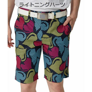 【 SALE 】 LOUDMOUTH ( ラウドマウス ) メンズ ストレッチツイル 柄ショートパンツ | ゴルフ | ウェア | 半ズボン | ハーフパンツ | パンツ | 吸汗速乾 | UV　| ストレッチ | 764305 | らうどまうす