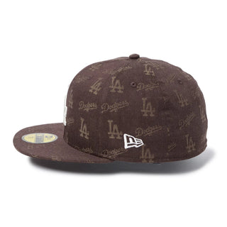 NEW ERA ( ニューエラ ) 59FIFTY MLB Jacquard ロサンゼルス・ドジャース ブラウン | 帽子 | キャップ | 日よけ | コットン | ジャガード | 14745170 | フラットバイザー | アウトドア | オシャレ | お出かけ | キャンプ | レジャー | にゅーえら