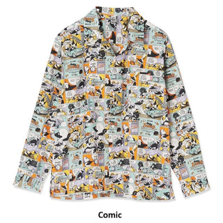 CHUMS ( チャムス ) プリンテッドボックスシャツ 総柄シャツ 半袖シャツ メンズ レディース オーバーサイズ 開襟シャツ ボックスシルエット コットン100％ カジュアル アウトドア キャンプ フェス 旅行 羽織り トップス ブービーバード 柄シャツ ユニセックス 春夏 CH02-1290