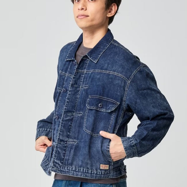 KRIFF MAYER ( クリフメイヤー ) エアーライトデニムジャケット | MENS | メンズ | 2545101 | ジャケット | デニム | 軽量 | 軽い | 通気性 | 羽織る | アウター | 春服 | 綿100% | インディゴ | くりふめいやー | カジュアル | オシャレ