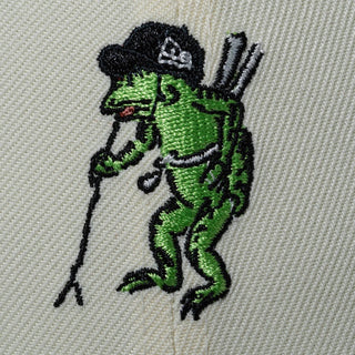 NEW ERA ( ニューエラ ) 9FORTY 鳥獣戯画 蛙 クロームホワイト | 帽子 | キャップ | 日よけ | ポリエステル | コットン | サイズ調整 | 栂尾山高山寺 | クロスストラップ | ユニセックス | にゅーえら