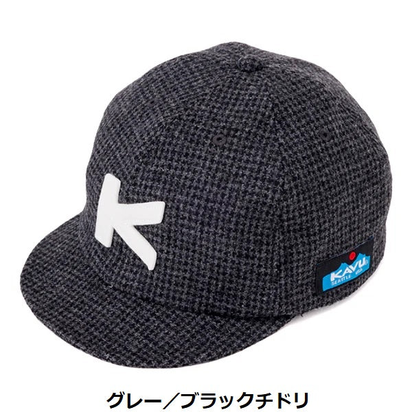 KAVU ( カブー ) ツイードベースボールキャップ | 帽子 | キャップ | 日よけ | ウール素材 | オシャレ | 千鳥 | ベースボールキャップ | 定番 | かぶー
