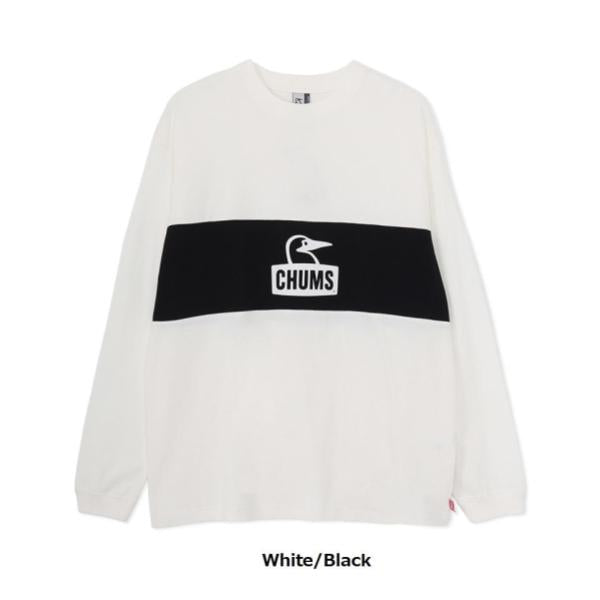 CHUMS ( チャムス ) カーンズパネルロングスリーブTシャツ | ロンT | ロングTシャツ | 長袖 | ウェア | トップス | オーバーサイズ | 型崩れしにくい | お出かけ | コットン | 起毛 | ちゃむす | CH01-2652