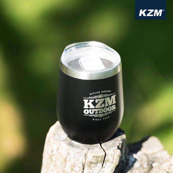 KZM OUTDOOR（カズミ アウトドア）エッグタンブラー 2個セット キャンプ用品 アウトドア ステンレス タンブラー コップ グラス 真空断熱 350ml K9T3K010