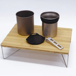 SOTO ( ソト ) フィールドホッパー バンブー | アウトドア | キャンプ | ソロキャンプ  | シンプル | ワンアクション | 折りたたみテーブル | 登山 | 竹 | 数量限定 | ST-630BB | 小型テーブル | 小さめ |コンパクト | 薄型 | そと