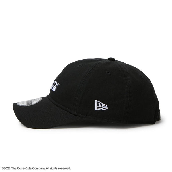 NEW ERA ( ニューエラ ) 9TWENTY Coca-Cola コカ･コーラ ブラック キャップ 帽子 ベースボールキャップ コカコーラ ロゴキャップ メンズ レディース ユニセックス 男女兼用 カジュアル ストリート ブランドキャップ アジャスタブル サイズ調整可能 黒 ブラック 15154853