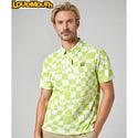 【 SALE 】 LOUDMOUTH ( ラウドマウス ) メンズ フリージングスキン 半袖シャツ ライトイエロー Formu Loud | 半袖 | ウェア | ゴルフ | 派手 | 黄色 | 吸汗速乾 | UV | 接触冷感 | 遮熱 | ひんやり | らうどまうす