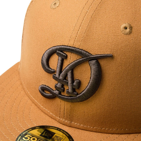NEW ERA ( ニューエラ ) 59FIFTY MLB Duck Canvas ロサンゼルスドジャース シティーコネクト キャップ ライトブロンズ ドジャース帽子 MLBキャップ ベースボールキャップ メンズ レディース 14745175