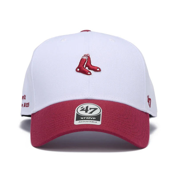 '47 ( フォーティーセブン ) '47 エムブイピー ボストン・レッドソックス STADIUM ADDRESS ベースランナー ホワイト カーディナルバイザー | 帽子 | キャップ | 日よけ | ワンポイント | 刺繍 | 14920311 | ふぉーてぃーせぶん