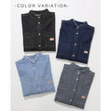KRIFF MAYER ( クリフメイヤー ) カットオフバンドカラーデニムシャツ | LADYS | W2535118 | レディース | シャツ | 長袖 | 綿100% | デニム | 着回し | お出かけ | ウェア | デニムシャツ | くりふめいやー | 春服 | カジュアル