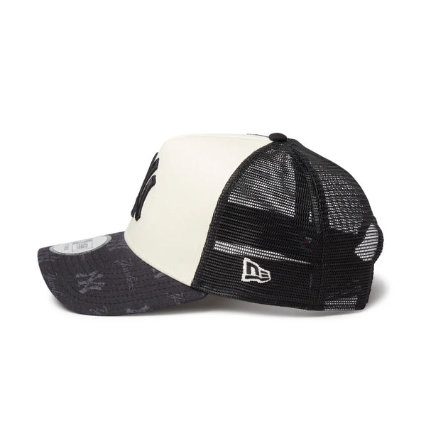 NEW ERA ( ニューエラ ) 9FORTY A-Frame トラッカー MLB Jacquard ニューヨーク・ヤンキース ブラック | 帽子 | キャップ | サイズ調整 | 日よけ | アウトドア | キャンプ | レジャー | ジャカード | メッシュ | ユニセックス | 14744896 | にゅーえら