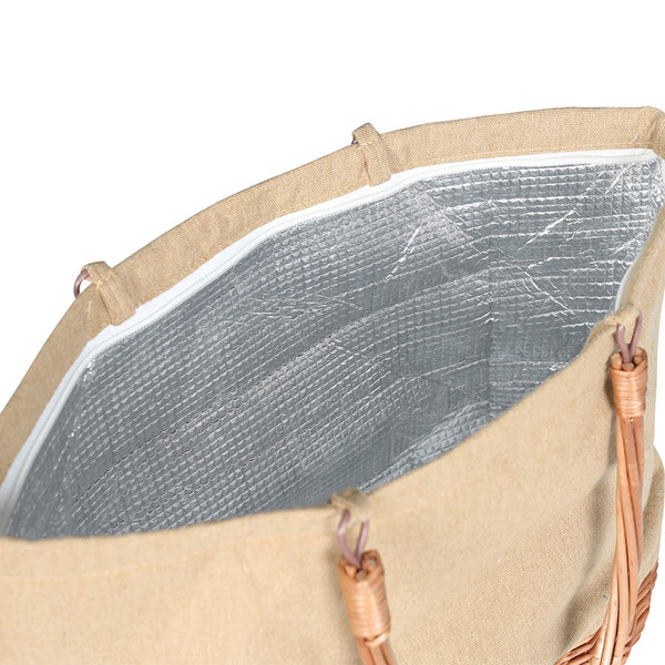 DULTON ( ダルトン ) MARKET TOTE BASKET WITH COOLER マーケット トート バスケット ウィズ クーラー | 保冷バッグ | クーラーバッグ | バスケット | ファスナー | ランチバッグ | 買い物 | ピクニック | キャンプ | デイキャンプ | レトロ | 可愛い | RN-0939 | だるとん