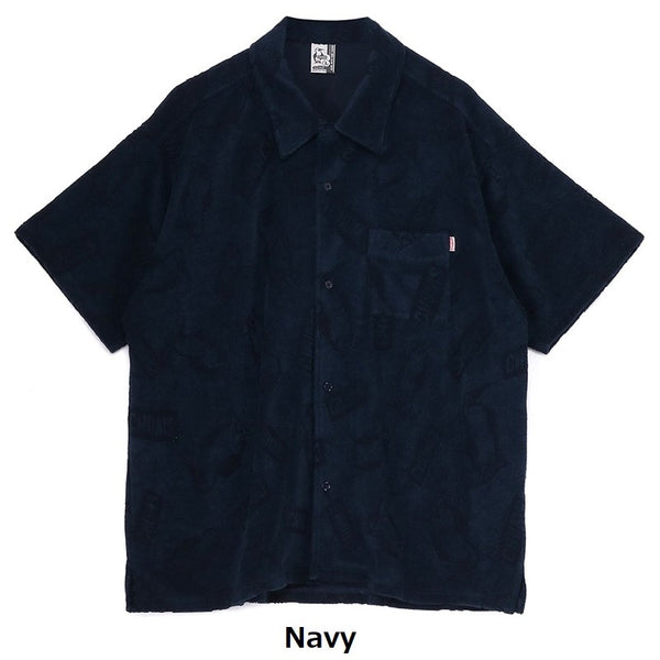 CHUMS ( チャムス ) チャムリーパイルショートスリーブシャツ | 半袖 | シャツ | オーバーサイズ | 夏服 | メンズ | 襟シャツ | パイル素材 | ゆったり | ふんわり | お出かけ | オシャレ | CH02-1265 | ちゃむす