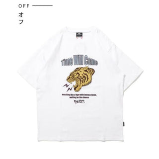 KRIFF MAYER ( クリフメイヤー ) クラフト刺繍T ( 虎 ) MENS | 2557202 | メンズ | Tシャツ | 半袖 | トラ | アップリケ | 刺繍 | 立体感 | オシャレ | ゆとり | ユニセックス | アウトドア | キャンプ | くりふめいやー | カジュアル