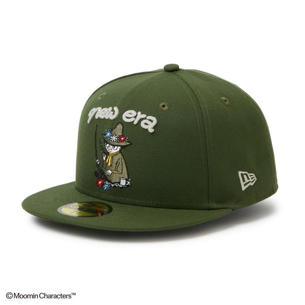 NEW ERA ( ニューエラ ) 59FIFTY Moomin スナフキン チャーム ライフルグリーン キャップ 帽子 ムーミン キャラクター グッズ アクセサリー キーホルダー バッグチャーム コラボ 15154857