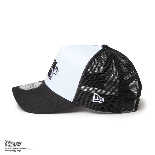NEW ERA ( ニューエラ ) 9FORTY A-Frame トラッカー Vintage PEANUTS ピーナッツ JOE COOL ジョー・クール | スヌーピー | ユニセックス | サイズ調整 | 日よけ | オシャレ | カーブドバイザー | メッシュ | 14865347 | 14865348 | にゅーえら