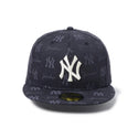 NEW ERA ( ニューエラ ) 59FIFTY MLB Jacquard ニューヨーク・ヤンキース ブラック | 帽子 | キャップ | 日よけ | オシャレ | 可愛い | フラットバイザー | ユニセックス | お出かけ | アウトドア | 14745152 | にゅーえら