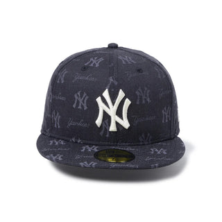 NEW ERA ( ニューエラ ) 59FIFTY MLB Jacquard ニューヨーク・ヤンキース ブラック | 帽子 | キャップ | 日よけ | オシャレ | 可愛い | フラットバイザー | ユニセックス | お出かけ | アウトドア | 14745152 | にゅーえら