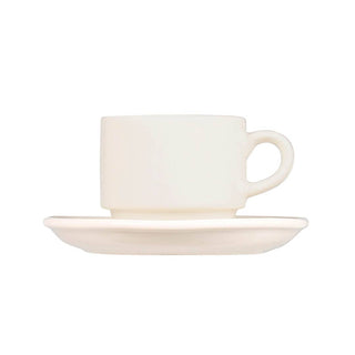 DULTON ( ダルトン ) LAND STACKING CUP ＆ SAUCER ランド スタッキング カップ ＆ ソーサー | 食器 | シンプル | 厚み | 重み | しっかり | 来客 | 白色 | ホワイト | ストーンウェア | だるとん | M-0587 | レンジOK | 食洗機OK