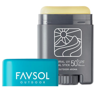 FAVSOL ( ファブソル ) NATURAL UV HERBAL STICK | 日焼け止め | SPF+50 | 顔用 | 体用 | アウトドア | スポーツ | レジャー | コンパクト | ウォータープルーフ | 登山 | ハイキング | フェス | ランニング | 汗に強い | ふぁぶそる