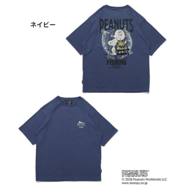 KRIFF MAYER ( クリフメイヤー ) スヌーピープリントT | 釣り | MENS | 2557803 | メンズ | カジュアル | 半袖 | Tシャツ | バックプリント | プリントT | オシャレ | 接触冷感 | 夏 | スヌーピー | くりふめいやー