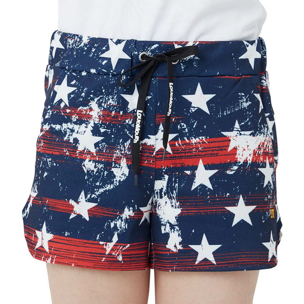 【 SALE 】 LOUDMOUTH ( ラウドマウス ) レディース スウェットショートパンツ ネイビー | ショーパン | ゴルフ | ウェア | 派手 | 可愛い | 吸汗 | 速乾 | アウトドア | 動きやすい | 通気性 | 762354 | らうどまうす