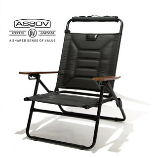 AS2OV ( アッソブ ) HIGH BACK RECLINING LOW ROVER CHAIR BLACK ハイバック リクライニング ロー ローバー チェア ブラック 392101-10NYLON POLYCARBONATE MULTI WALL POCKET ウォールポケット 151900R アウトドア キャンプ 小物収納 背面