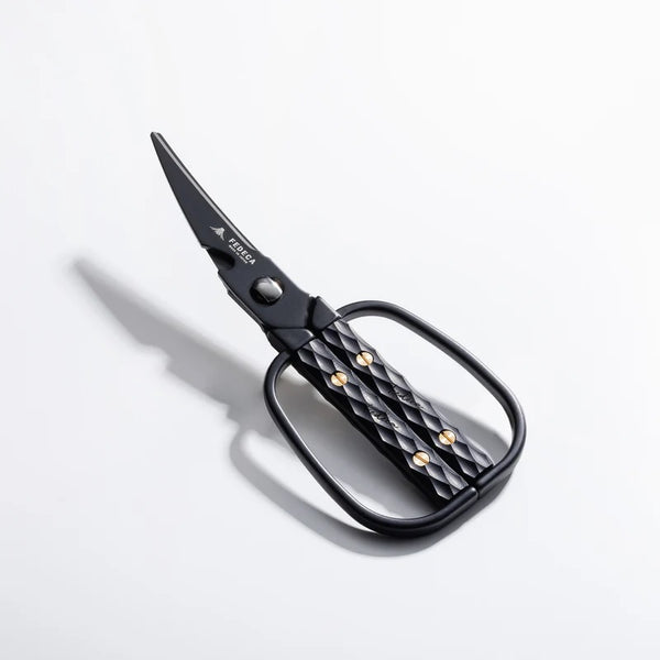 FEDECA ( フェデカ ) キッチンハサミ | ハサミ | キッチン用品 | ウッドハンドル | ステンレス | カーブ | 引き切り | 分解  | 水洗い | 耐水 | アウトドア | キャンプ | かっこいい | プレゼント