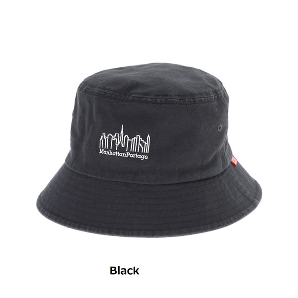 Manhattan Portage ( マンハッタンポーテージ ) Washed Twill Bucket Hat | ハット | 帽子 | 日よけ | シンプル | ロゴ | コットン | バケットハット | バケハ | まんはったんぽーてーじ | コットンツイル | MP320