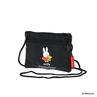 Manhattan Portage ( マンハッタンポーテージ ) DOUBLE ZIPPER POUCH MIFFY 70TH | ミッフィー | コラボ | バッグ | コンパクト | 薄型 | ブラック | DZPMF70 | サコッシュ | シンプル | お出かけ | 散歩 | 身軽 | アウトドア | レジャー