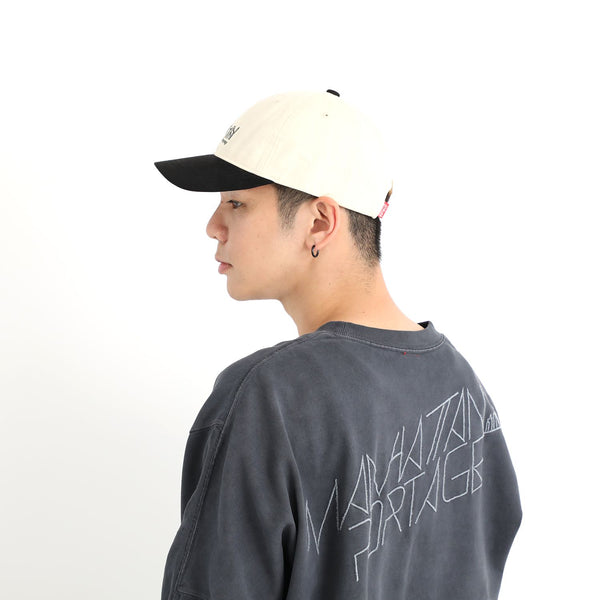 Manhattan Portage ( マンハッタンポーテージ ) Pigment Twill Suede Visor6P Cap | 帽子 | キャップ | シンプル | ツイル素材 | ロゴ | 刺繍 | オシャレ | お出かけ | カジュアル | ユニセックス | MP338 | まんはったんぽーてーじ