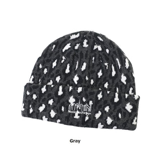 Manhattan Portage ( マンハッタンポーテージ ) Leopard Jacquard Knit Watch | 帽子 | ニット帽 | ビーニー | 冬 | オシャレ | レオパード | ニット帽 | 刺繍 | ヒョウ柄 | MP351 | まんはったんぽーてーじ