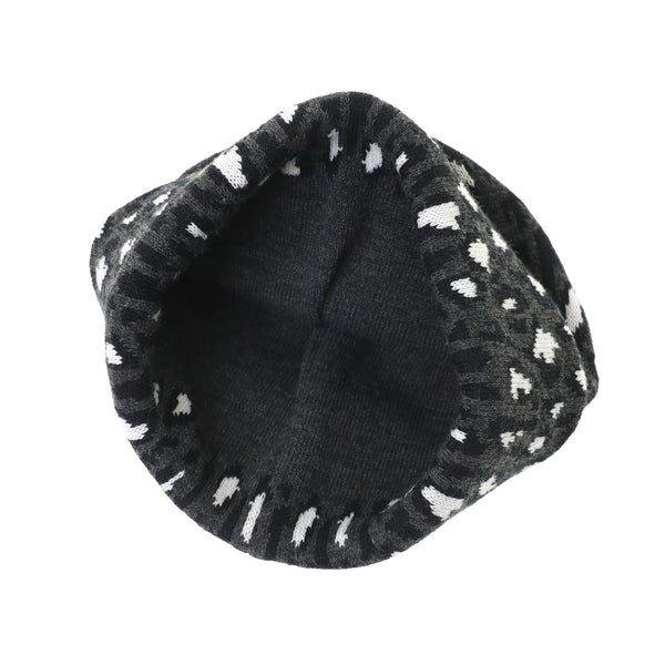 Manhattan Portage ( マンハッタンポーテージ ) Leopard Jacquard Knit Watch | 帽子 | ニット帽 | ビーニー | 冬 | オシャレ | レオパード | ニット帽 | 刺繍 | ヒョウ柄 | MP351 | まんはったんぽーてーじ